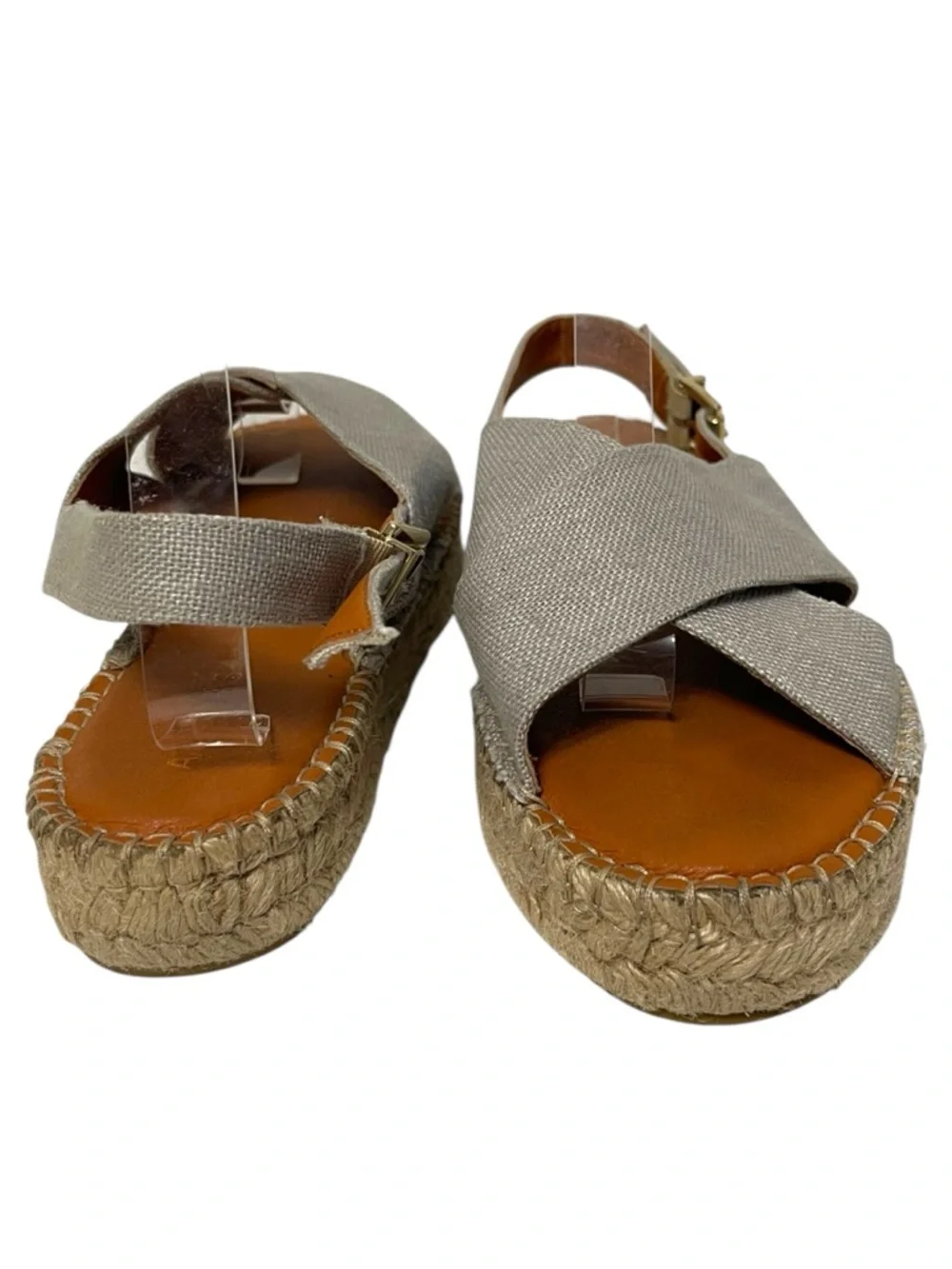 ALOHAS Crossed Espadrilles in Cotton Canvas 41